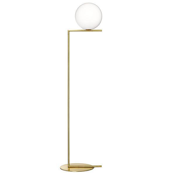 Flos Ic F2 Gulvlampe Messing