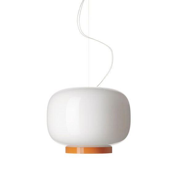 Foscarini Chouchin Reverse Pendel Hvid   Orange