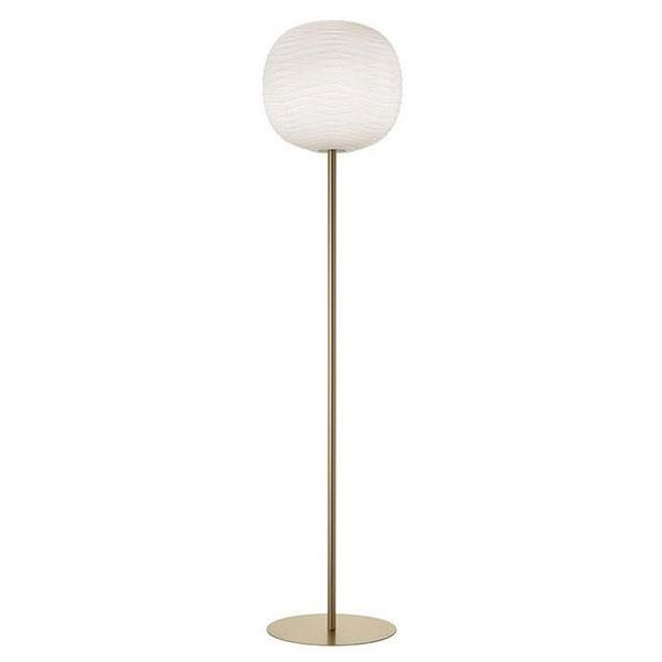 Foscarini Gem Gulvlampe Hvid  Guld