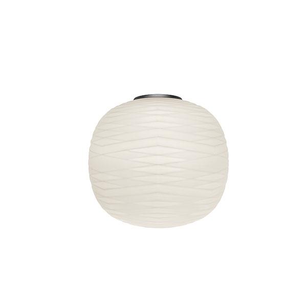 Foscarini Gem Semi Mylight Væglampe Grafit  Hvid