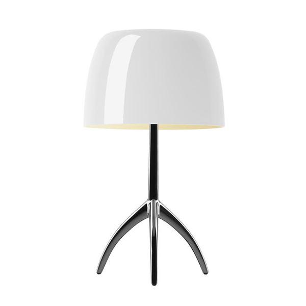 Foscarini Lumiere Bordlampe Grande Varm Hvid Aluminium