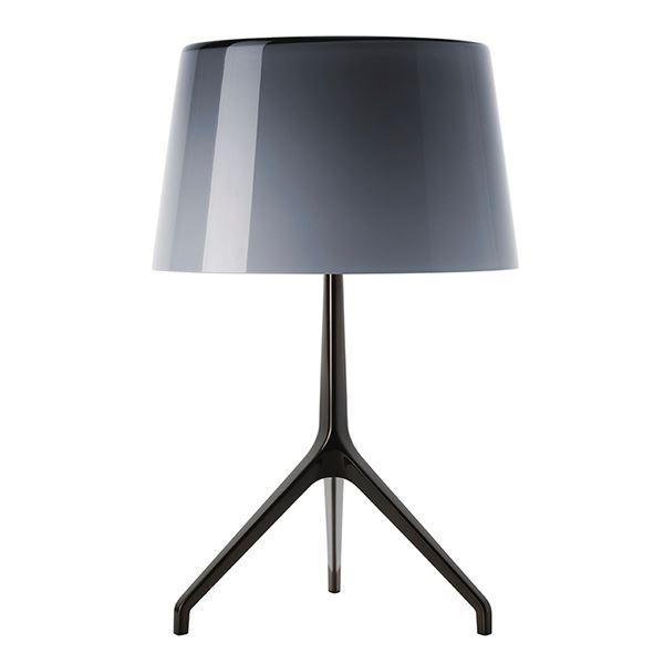 Foscarini Lumiere Xxl Bordlampe Grå Sortforkromet