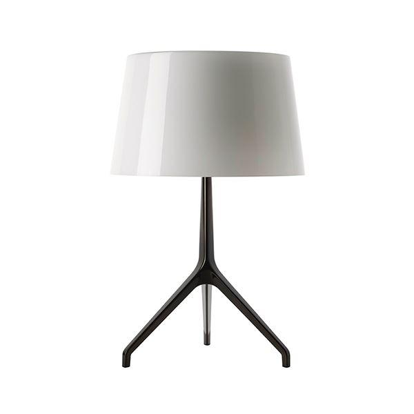 Foscarini Lumiere Xxs Bordlampe Hvid Sortforkromet