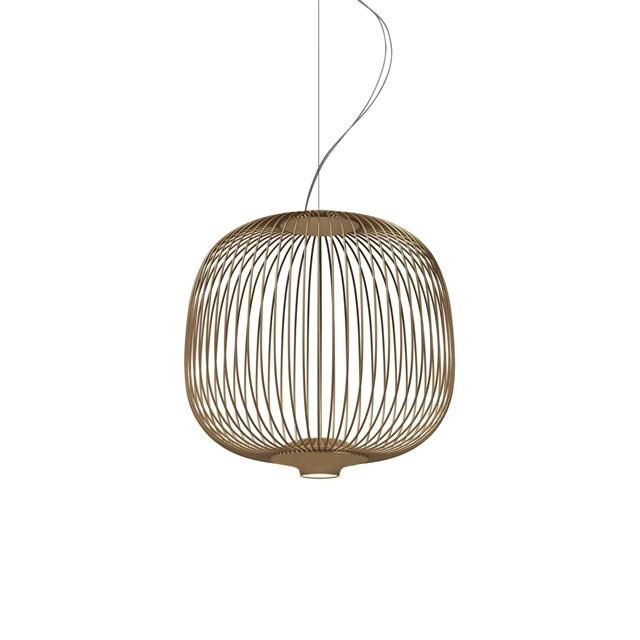 Foscarini Spokes   Piccola Pendel Med Lysdæmper Kobber