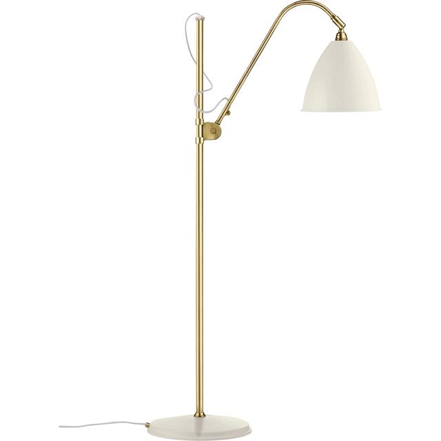 Gubi Bestlite Bl3m Gulvlampe Mat Hvid   Messing