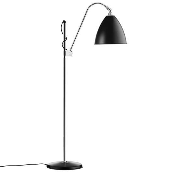 Gubi Bestlite Bl3m Gulvlampe Sort   Krom