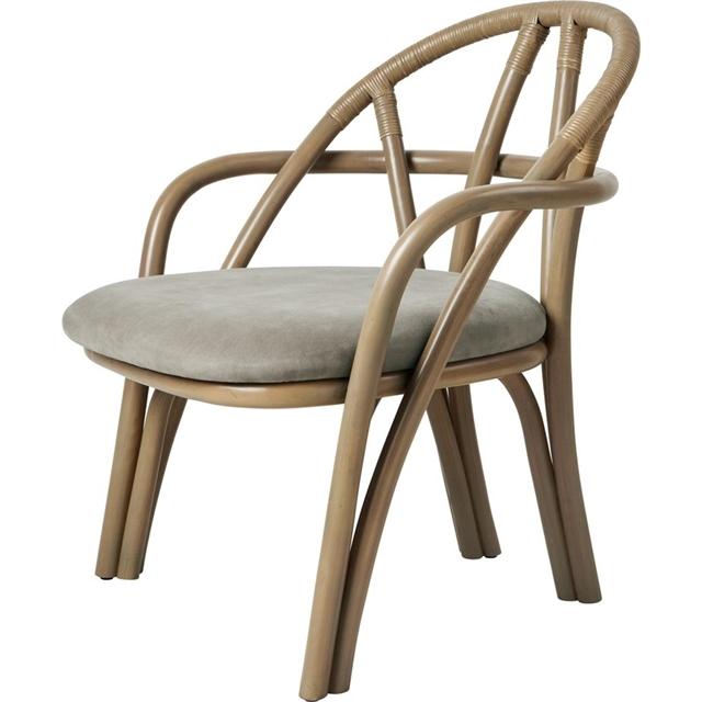 Gubi Bistra Lænestol Olive Stained Rattan Fustagno Limonta 003
