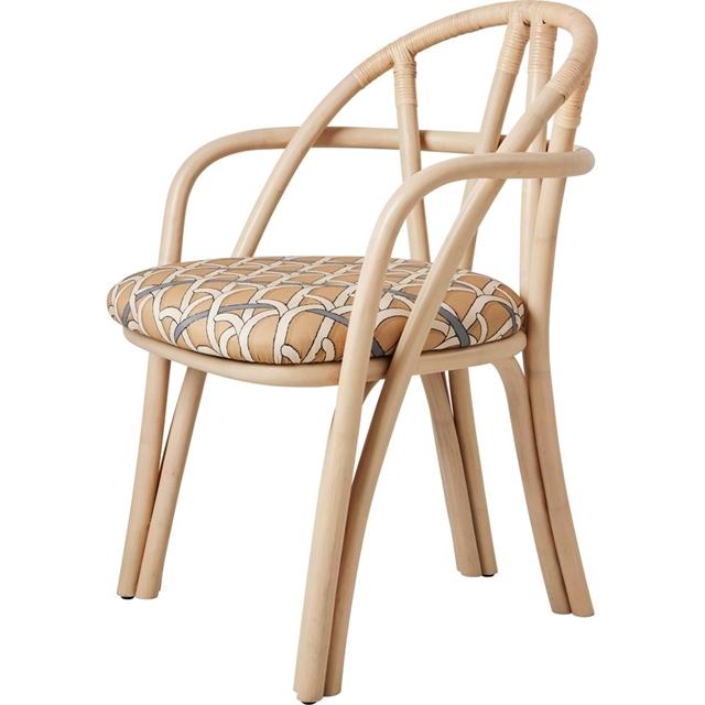 Gubi Bistra Spisebordsstol Med Armlæn Natural Lakeret Rattan Reales Limonta 002