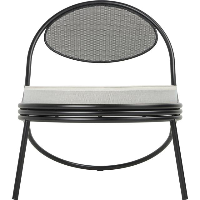 Gubi Copacabana Udendørsstol Mat Sort Leslie Stripe 020