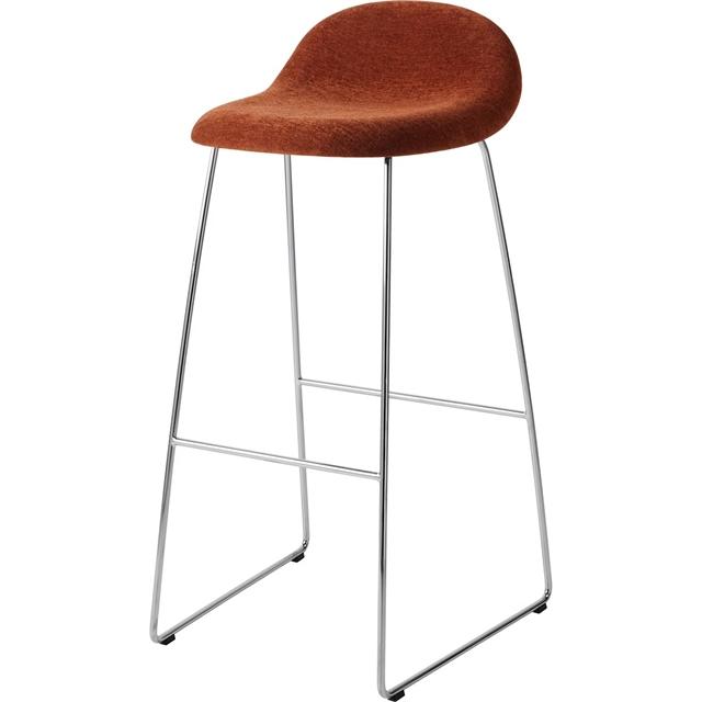 Gubi 3d Barstol H75 Rustfri Stål Belsuede Special Dedar 133