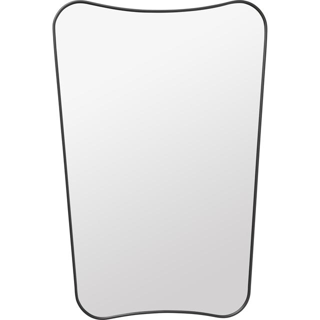 Gubi      33 Vægspejl 54   80 Cm Sort Messing