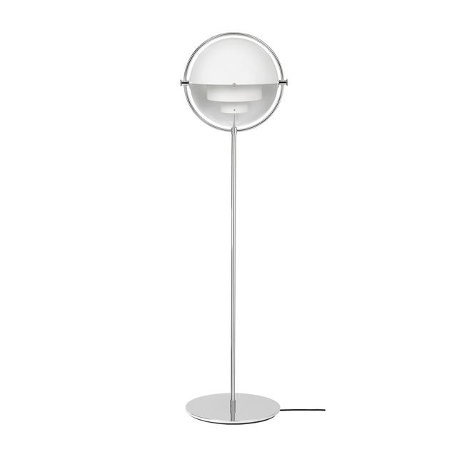 Gubi Multi-lite Gulvlampe Krom   Hvid