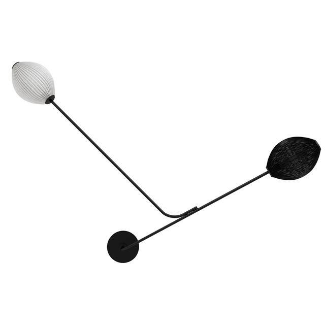 Gubi Satellite Væglampe Hardwired Sort Hvid