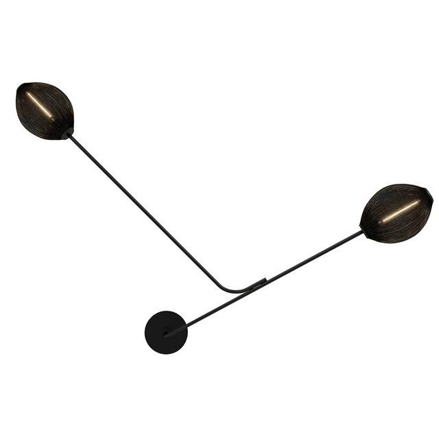 Gubi Satellite Væglampe Hardwired Sort Semi Matt