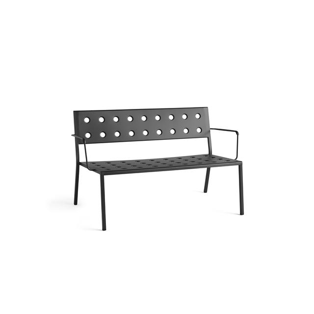 Hay Balcony Lounge Bænk Med Armlæn Antracit