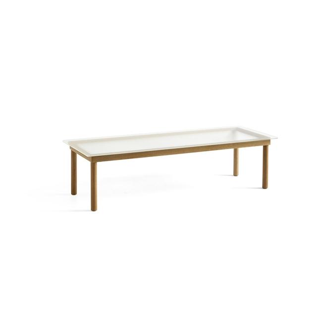 Hay Kofi Sofabord 36x50x140 Eg Klar Rillet Glas