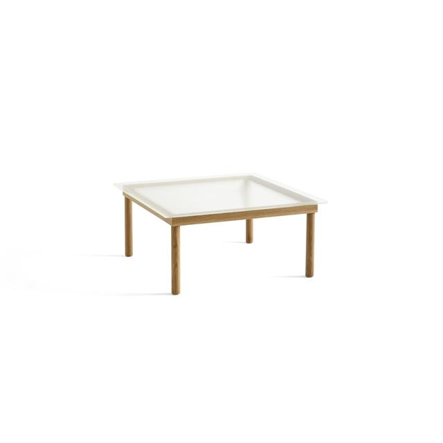 Hay Kofi Sofabord 36x80x80 Eg Klar Rillet Glas
