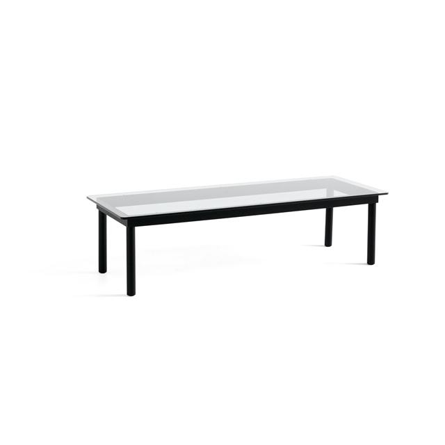 Hay Kofi Sofabord 36x50x140 Sort Eg Klar Glas