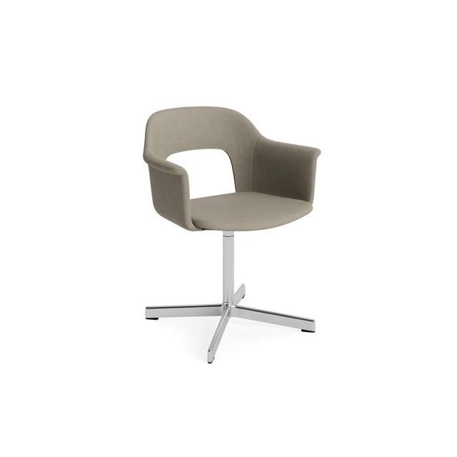 Hay Layout 234 Spisebordsstol Med Armlæn   Swivel Naveli 133 Aluminium