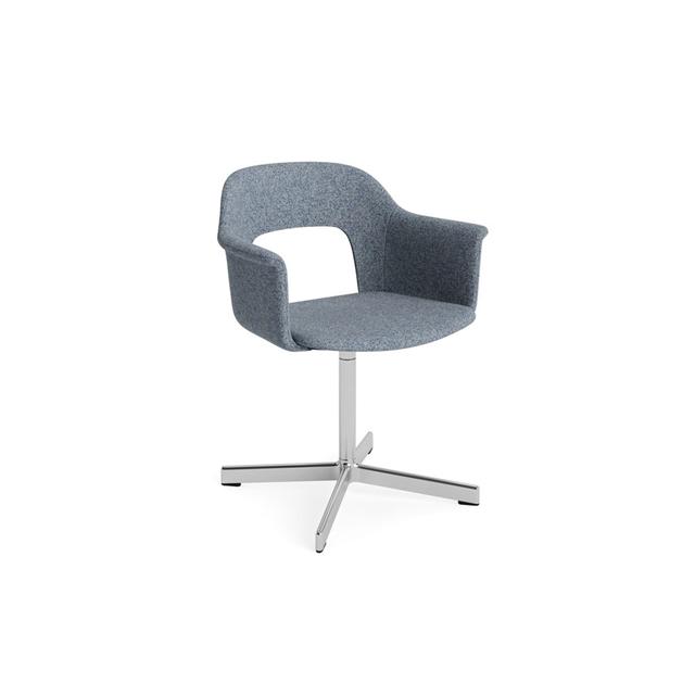 Hay Layout 234 Spisebordsstol Med Armlæn   Swivel Vanir 733 Aluminium