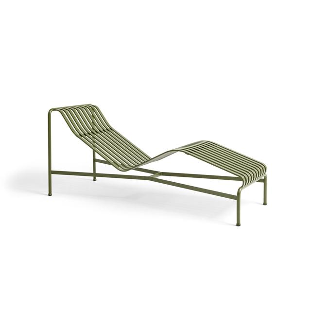 Hay Palissade Chaise Longue Oliven