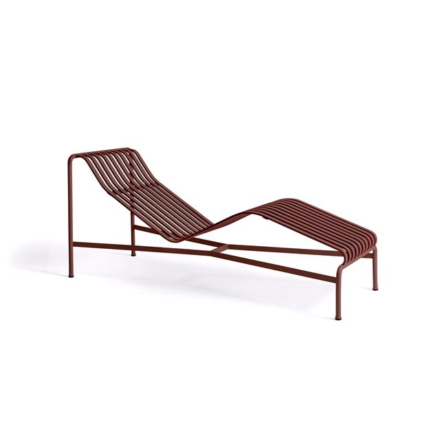 Hay Palissade Chaise Lounge Iron Red