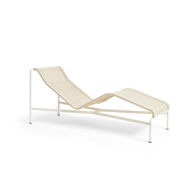 Hay Palissade Cord Chaise Logue Creme Hvid