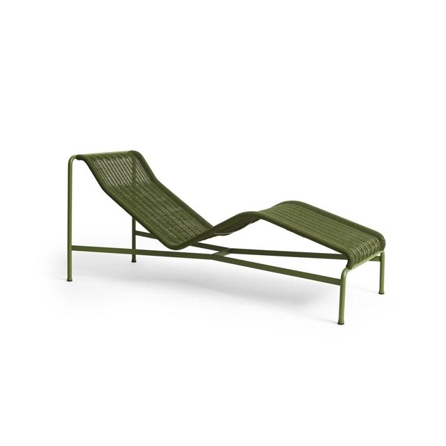 Hay Palissade Cord Chaise Logue Oliven
