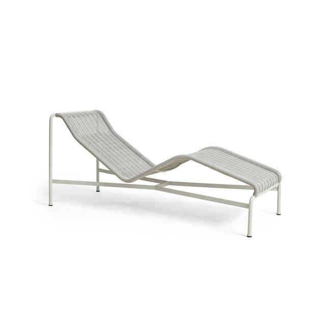 Hay Palissade Cord Chaise Logue Skygrå