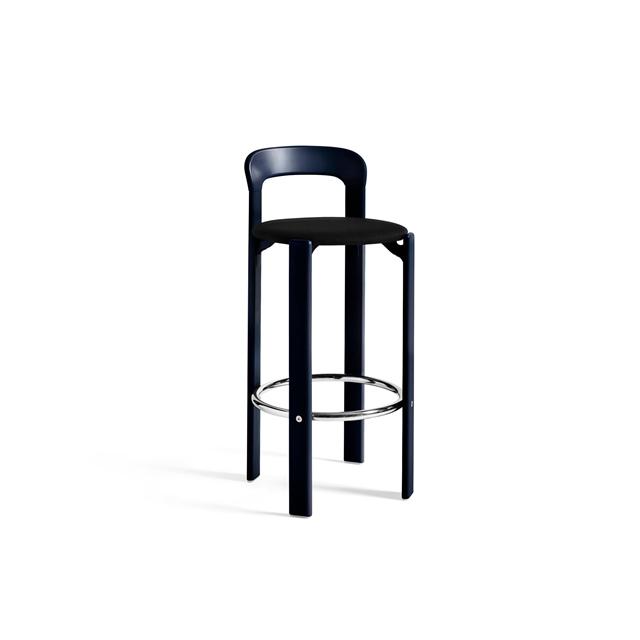 Hay Rey Barstol H75 Med Polstret Sæde Deep Blue Water