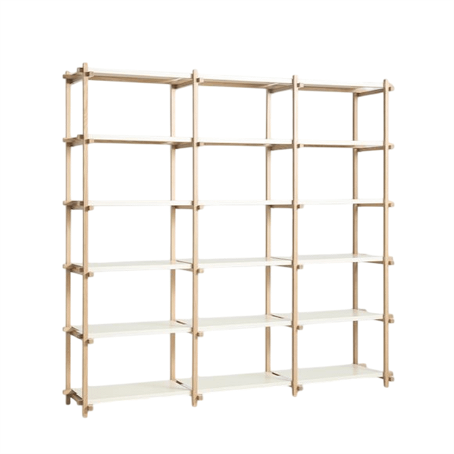 Hay Woody Shelving     Reol Stor Almond White Stål