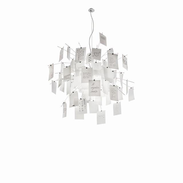 Ingo Maurer Zettel     Pendel 600 Cm Kabel Sølv