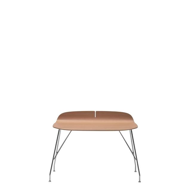 Kartell Earl Of Wood Skrivebord Krom Lys Træ