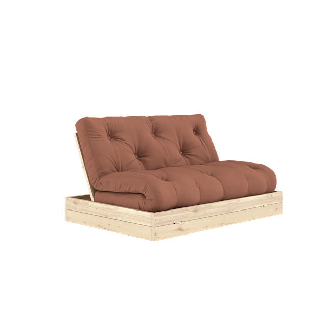 Karup Design Flip Sovesofa Med Madras 140x200 Clay Brown Raw