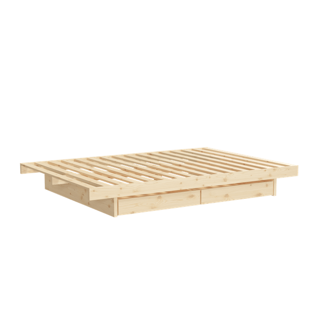 Karup Design Kanso Sengestel Med   Skuffer 140x200 Raw