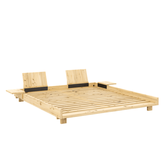 Karup Design Social Sengestel Med   Stk  Rygstøtte   Sidebord 180x200 Raw