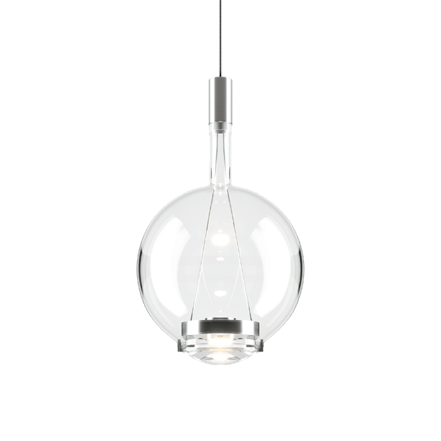 Lodes Sky-fall Round Pendel Medium 3000k Klar Glas