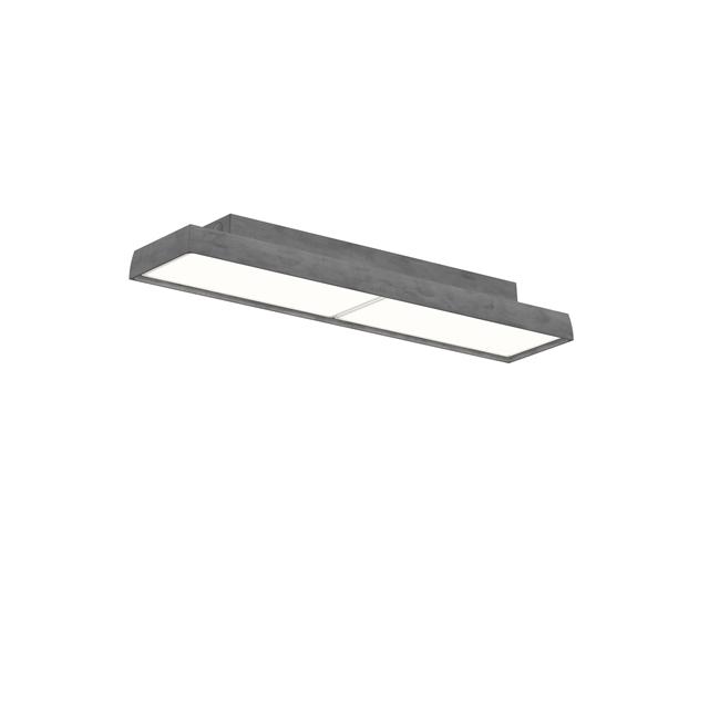 Louis Poulsen Lp Slim Væg Loftlampe 3000k   Dali Mørk Rå Aluminium