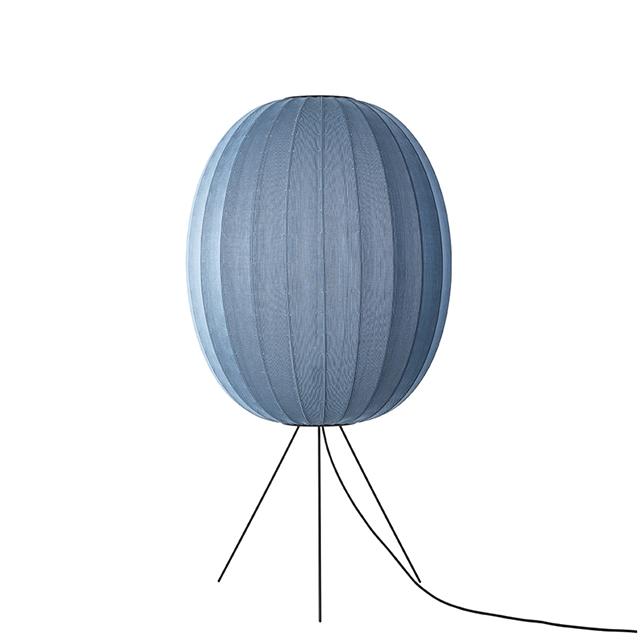 Made By Hand Knit-wit High Oval Gulvlampe ø65 Blue Stone