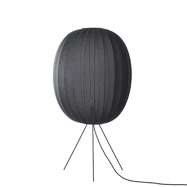 Made By Hand Knit-wit High Oval Gulvlampe ø65 Sort