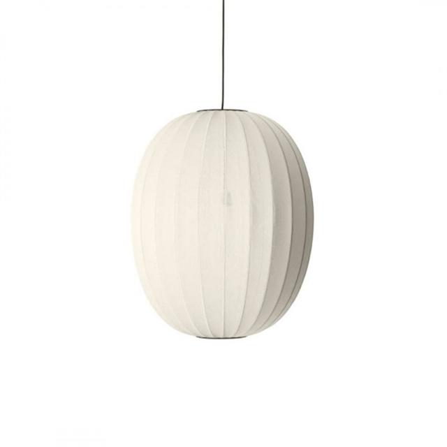 Made By Hand Knit-wit High Oval Pendel ø65 Pearl White