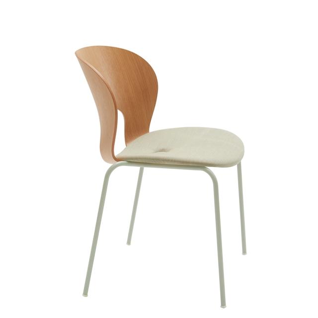 Magnus Olesen Spisebordsstol Polstret Cool Mint Lakeret Eg Beige