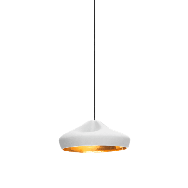 Marset Pleat Box Pendel 36 Hvid   Guld