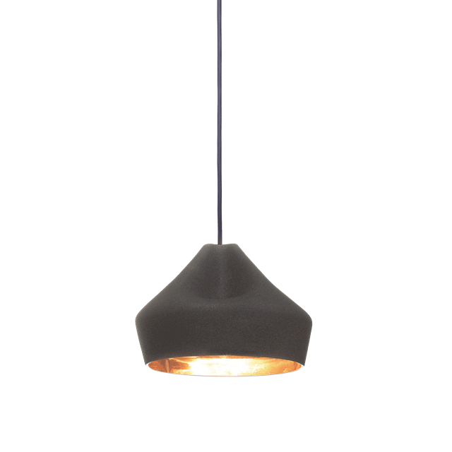 Marset Pleat Box Pendel 24 Sort   Guld