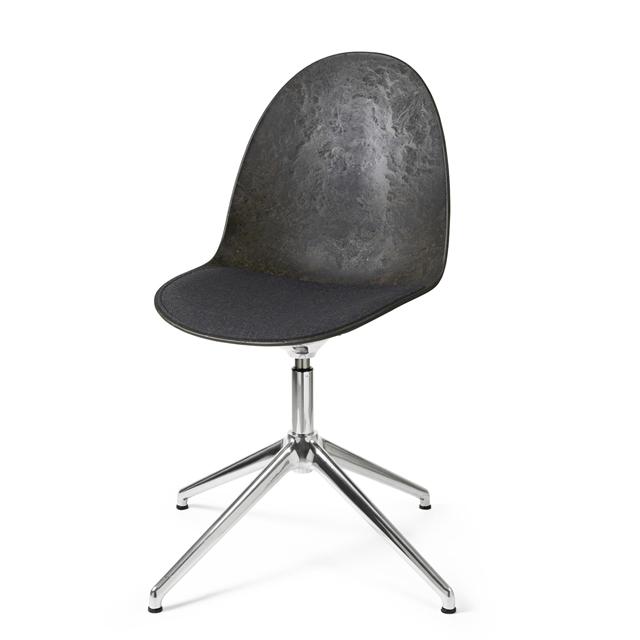 Mater Eternity Swivel Spisebordsstol Aluminium    Polstret Sæde 198 Grå