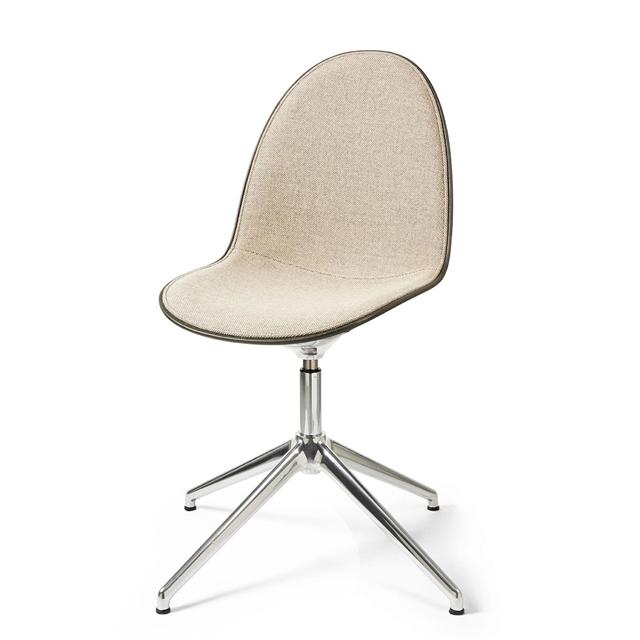 Mater Eternity Swivel Spisebordsstol Aluminium   Polstret 218 Beige