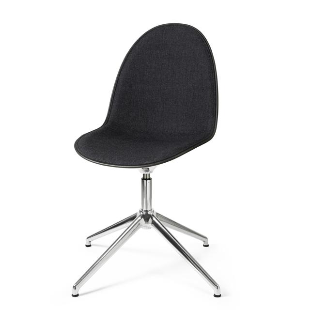 Mater Eternity Swivel Spisebordsstol Aluminium   Polstret 198 Grå