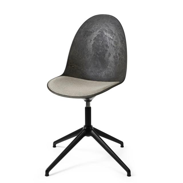 Mater Eternity Swivel Spisebordsstol Sort Base    Polstret Sæde 218 Beige