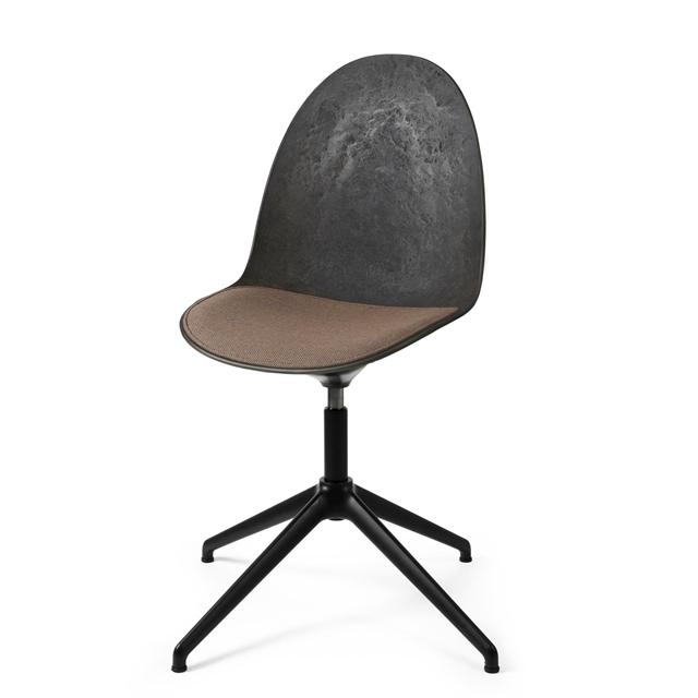 Mater Eternity Swivel Spisebordsstol Sort Base    Polstret Sæde 378 Rust