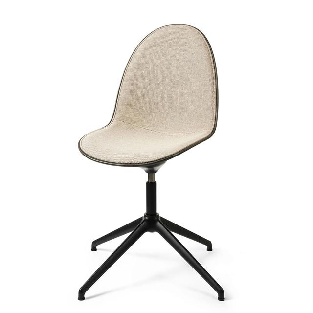 Mater Eternity Swivel Spisebordsstol Sort Base   Polstret 218 Beige